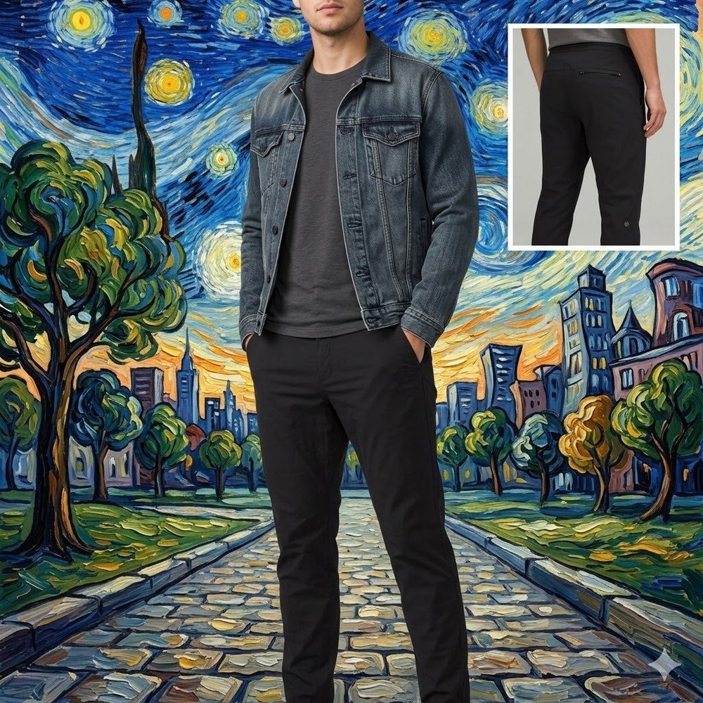 Lululemon ABC Trouser Classic Fit Black 30x30 Cotton Blend Chino Pants Mens